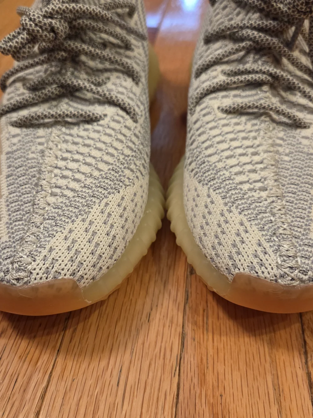 Neutral Knit Women's Sneaker in Light Gray and Tan